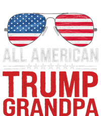 All American Trump Grandpa Flag Sunglasses Patriotic Bumper Sticker