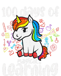 Retro 100 Days Of Magical Learning Unicorn 100th Day Long Sleeve Shirt