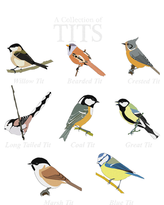 Nerd Funny Tit Birds Birdwatcher Collection Of Titten Bird Ladies PosiCharge Competitor Racerback Tank