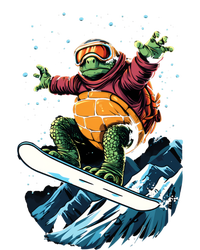 Snowboarding Animals Turtle On A Snowboard Snowboarding Gift T-Shirt