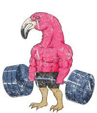 Vintage Flamingo Weightlifting Bodybuilder Muscle Fitness T-Shirt