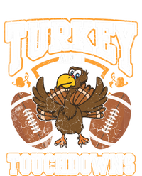 Thanksgiving Turkey And Touchdowns Football Cute Gift Premium Hoodie