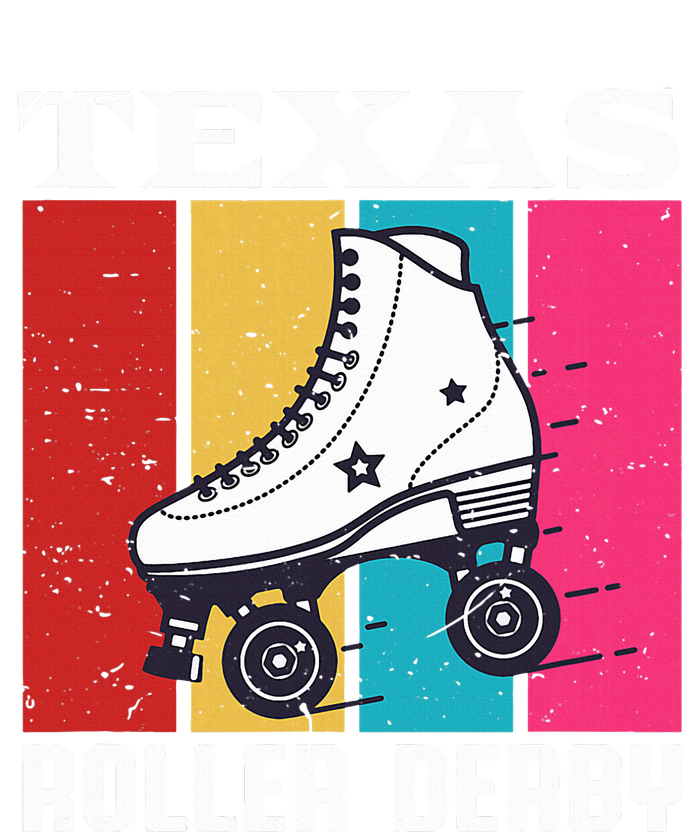 Vintage Retro Texas Roller Derby Women Roller Skating Coaster