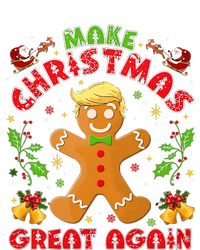 Funny Trump Gingerbread Man Make Christmas Great Again 2024 Women's Fleece Hoodie