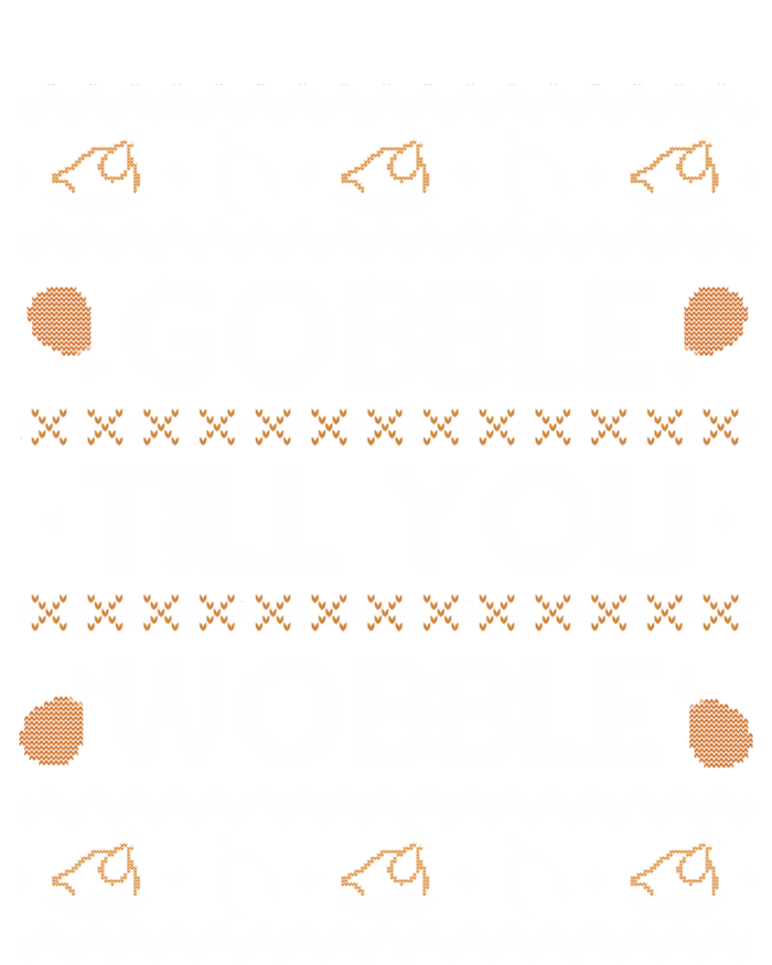 Ugly Thanksgiving Funny Gobble Wobble Cute Gift Cute Gift T-Shirt