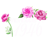 Vintage 1946 76 Years Old Flowers Birthday Funny Gift Gift T-Shirt