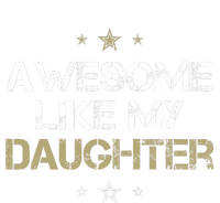 Awesome Like My Daughter Cool Gifts Mom Dad Fathers Day Women's Long Sleeve Flannel Pajama Set 