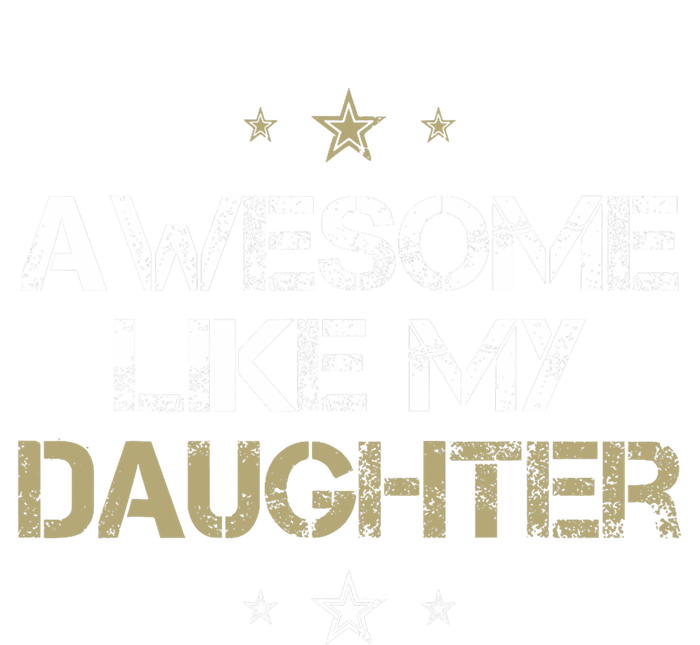 Awesome Like My Daughter Cool Gifts Mom Dad Fathers Day Women's Long Sleeve Flannel Pajama Set 