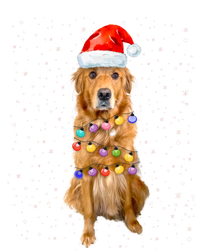 Golden Retriever Christmas Idea And Santa Hat Xmas Gift T-Shirt