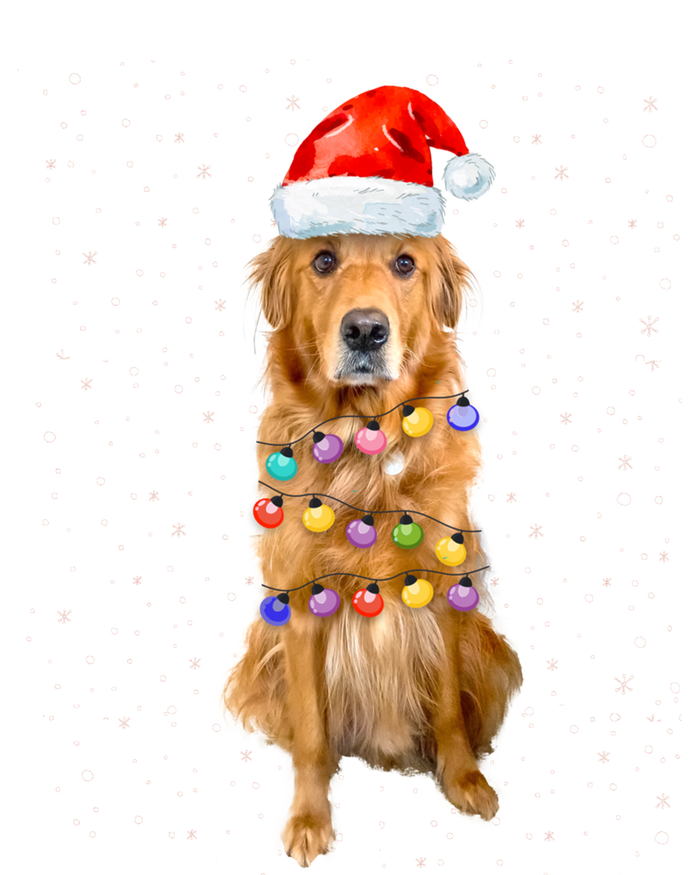 Golden Retriever Christmas Idea And Santa Hat Xmas Gift T-Shirt