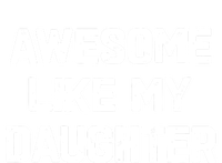 Awesome Like My Daughter Funny Fathers Day Gift Dad Valucap Bio-Washed Visor