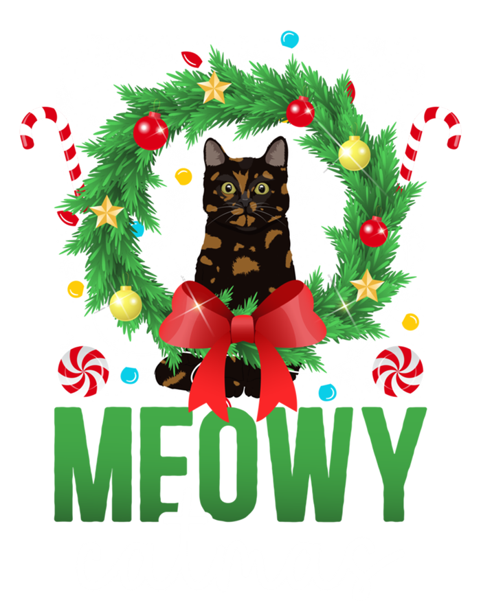 Meowy Catmas Tortie Cat Christmas Tortie Cat Xmas Party Gift T-Shirt