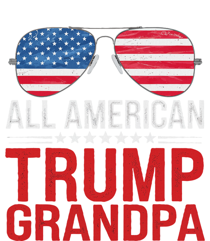 All American Trump Grandpa Flag Sunglasses T-Shirt