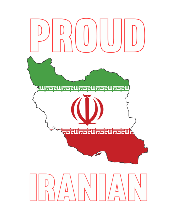 Iran Flag Map Iranian Pride Performance Fleece Hoodie