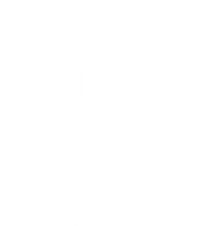 Dogs And Gaming Gamer Video Game Player Games Nerd Geek Gift Ladies Long Sleeve Shirt