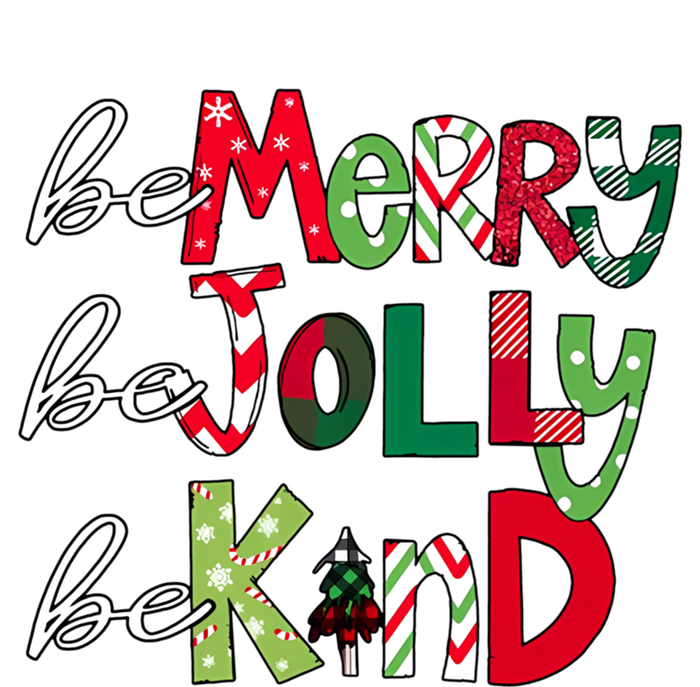 Be Merry Be Jolly Be Kind Merry Christmas Teacher Xmas Pjs Gift T-Shirt