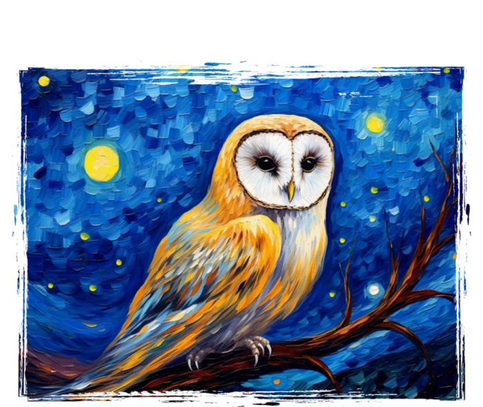 Barn Owl Colorful Bird Art Owl Van Gogh Owls Animals Owl 16 in Basic Backpack