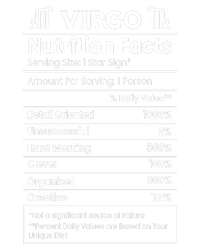 Virgo Nutrition Facts Horoscope T-Shirt