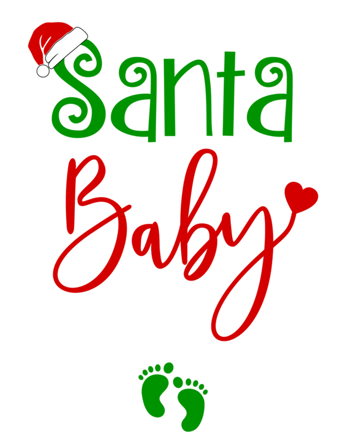 Christmas Funny Santa New Mama Pregnancy Announcet Gift T-Shirt