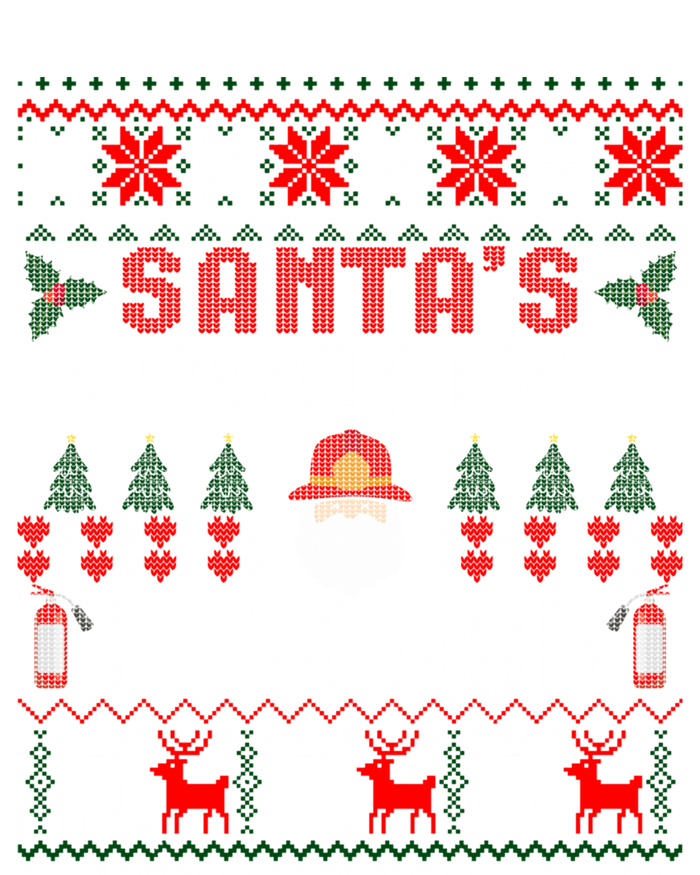 Christmas Santas Favorite Fire Firefighter Ugly Gift T-Shirt