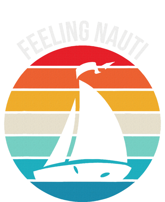 Funny Sailing Gift For Sailors Feeling Nauti Boat Sunset Women's Tri-Blend 3/4-Sleeve Raglan Shirt