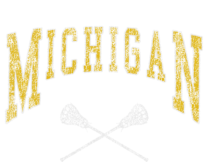 Vintage Michigan Lacrosse Distressed Lax Player Michigan Fan Sweatshirt Cinch Pack Bag