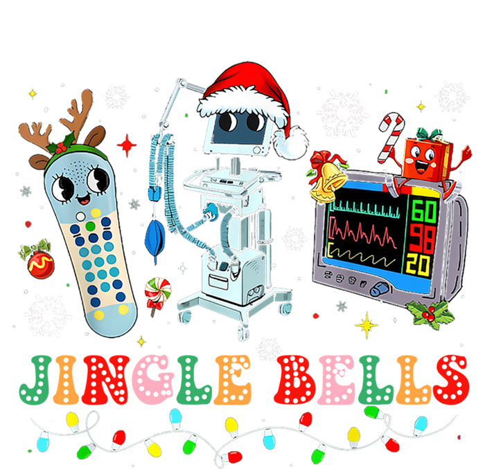 Funny Jingle Bells Telemetry Nurse Christmas Tech Nursing Cute Gift Women's T-Shirt