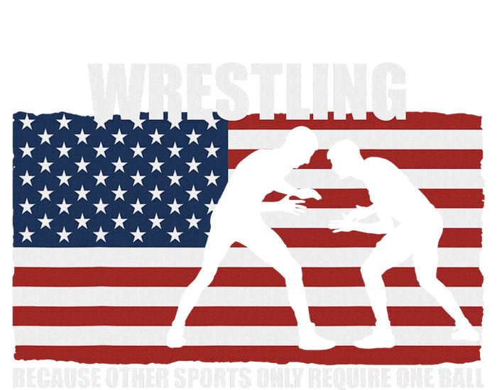 Us Flag Wrestling Because Other Sports Only Require One Ball T-Shirt