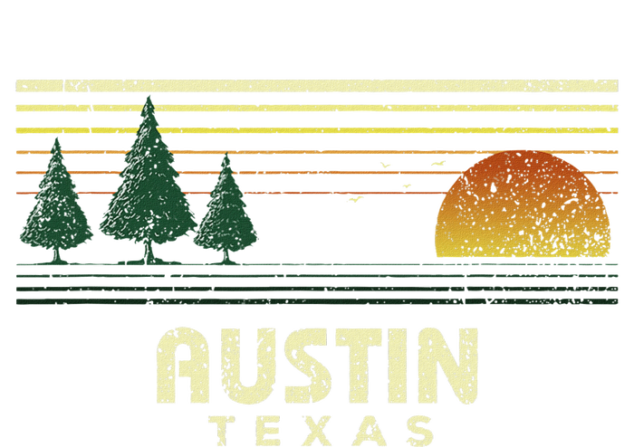 Vintage Austin Sunset Texas Souvenir T-Shirt