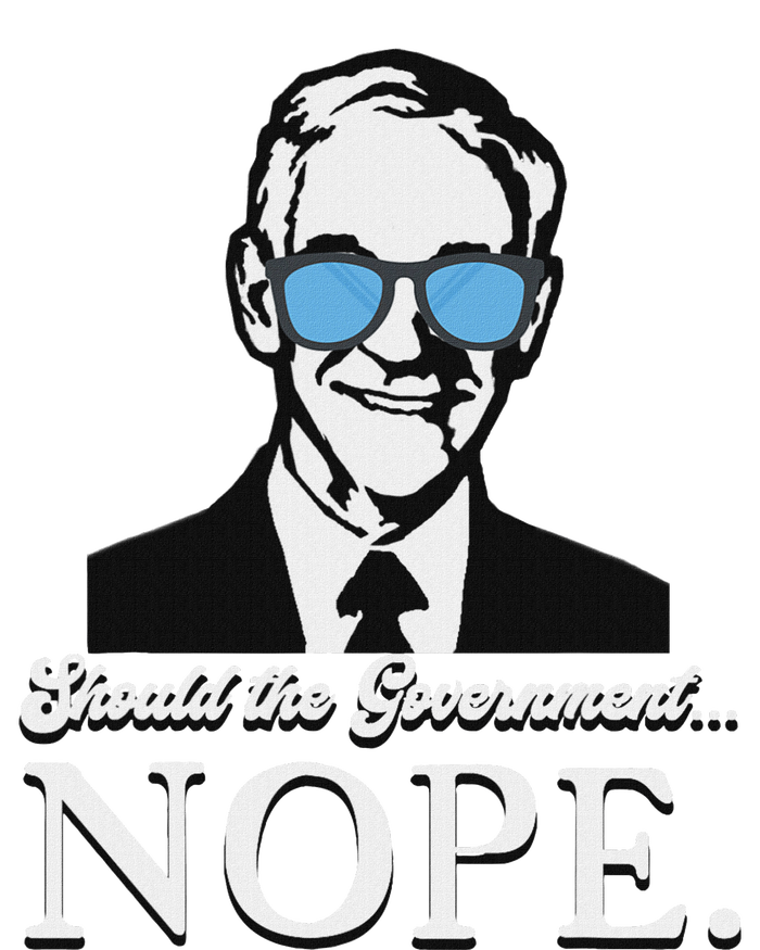 Ron Paul Should The Government Nope Liberty Libertarian Youth Performance Sprint T-Shirt