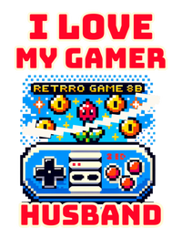 I Love My Gamer Husband Video Gaming Dad Couple Retro Games Meaningful Gift Pom Pom 12in Knit Beanie