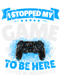 I Stopped My Game To Be Here Gaming Funny Video Gamer Meaningful Gift Tie-Dye Long Sleeve Shirt