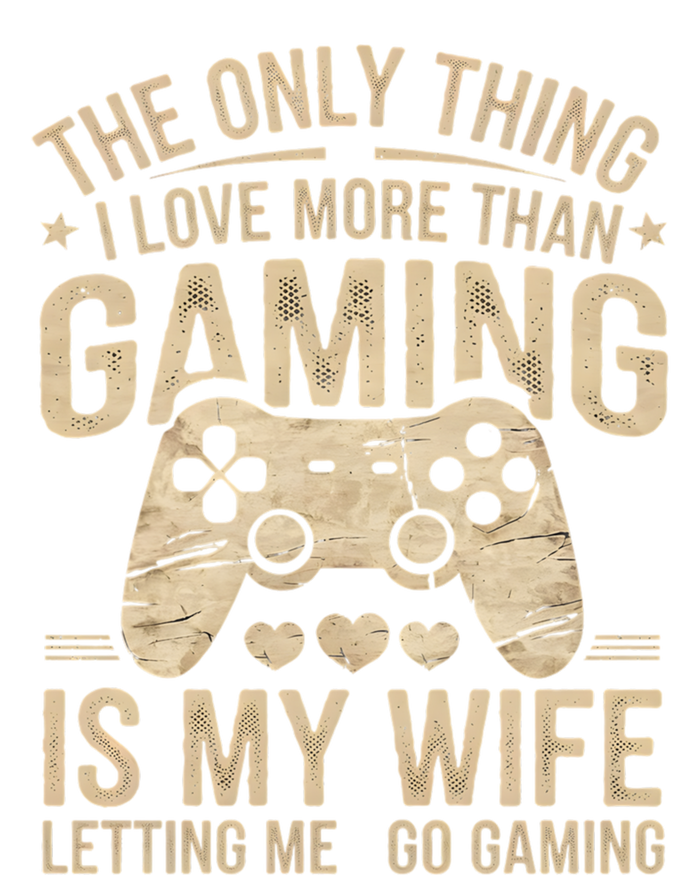 The Only Thing I Love More Than Gaming Vintage Retro Gamer Gift Women's Racerback Tank