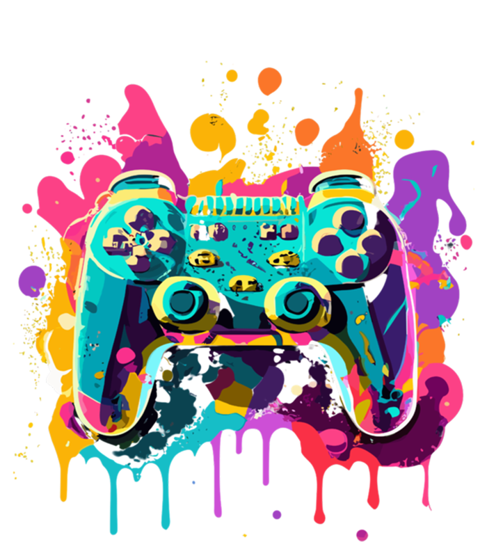 Video Game Controller Paint Splatter Colorful 90S Gaming Great Gift Coaster