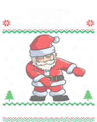 Elderly Santa Is Watching Grandma Grandpa Ugly Christmas Cute Gift Toddler Hoodie