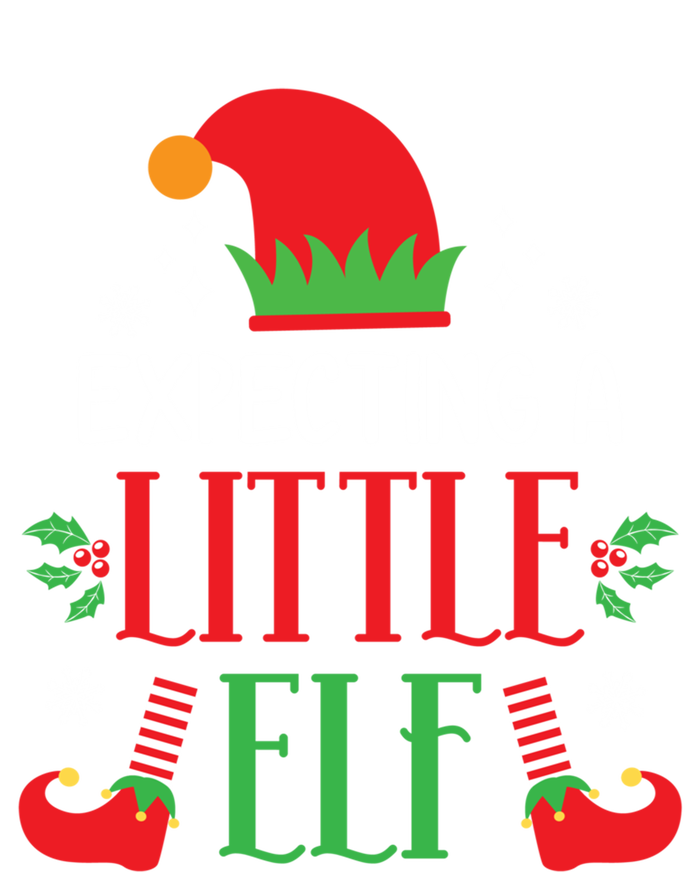 Expecting A Little Elf Cute Christmas Pregnancy Announcet Gift T-Shirt