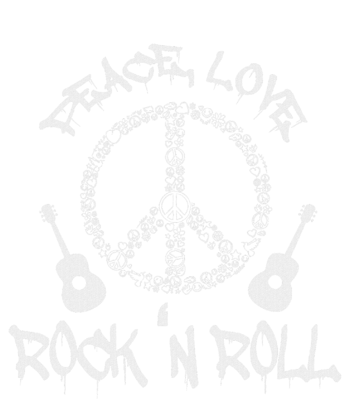 Funny RockN Roll Gift Peace Love And Rock And Roll Tote Bag