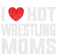 I Love Hot Wrestling Moms Cute Red Heart Love Moms Wrestler Women's Strappy Tank