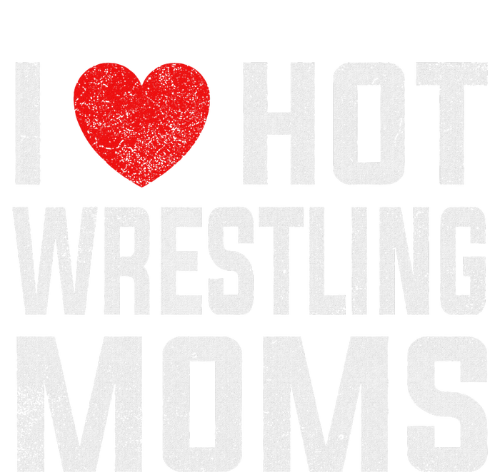 I Love Hot Wrestling Moms Cute Red Heart Love Moms Wrestler Women's Strappy Tank