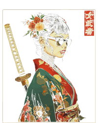 Japanese Gothic Samurai Art Woman With Katana Sword T-Shirt