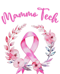 Retro Floral Ribbon Mammo Tech Mammography Technologist T-Shirt