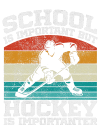 School Is Important But Hockey Is Importanter Drawstring Bag