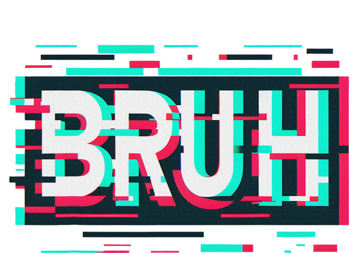 Glitch Aesthetic Gamer Bruh Meme Funny Saying T-Shirt