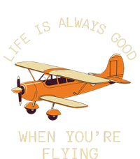 Fun Life Is Always Good When YouRe Flying Pilot Airplane 7-Panel Snapback Hat