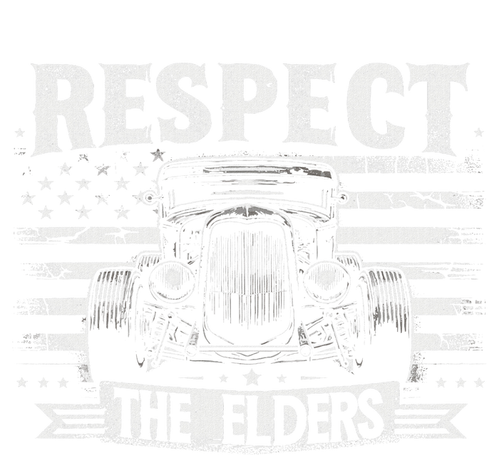 Hot Rod Grandpa Respect The Elders Patriotic Rat Rod Car Sustainable Knit Beanie