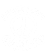 Peace Symbol Peace Love Gaming Gamble Love Computer Game Gift Full-Length Apron With Pockets