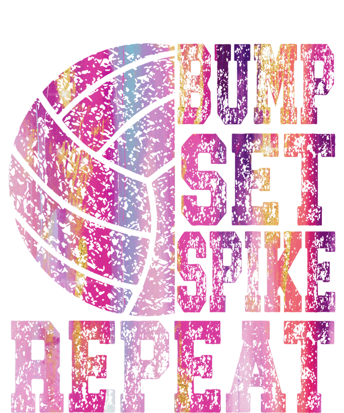 Colorful N Volleyball Bump Set Spike Repeat T-Shirt