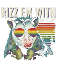 Retro Funny Raccoon With Sunglasses Rizz Em With The Tism Ladies PosiCharge Competitor Racerback Tank