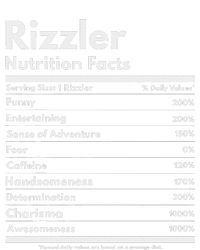 Rizzler Nutrition Facts W Rizz Sayin Rizz Funny Rizzler T-Shirt