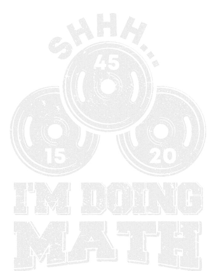 Shhh IM Doing Math Funny Weight Lifting Workout Training Pajama Set